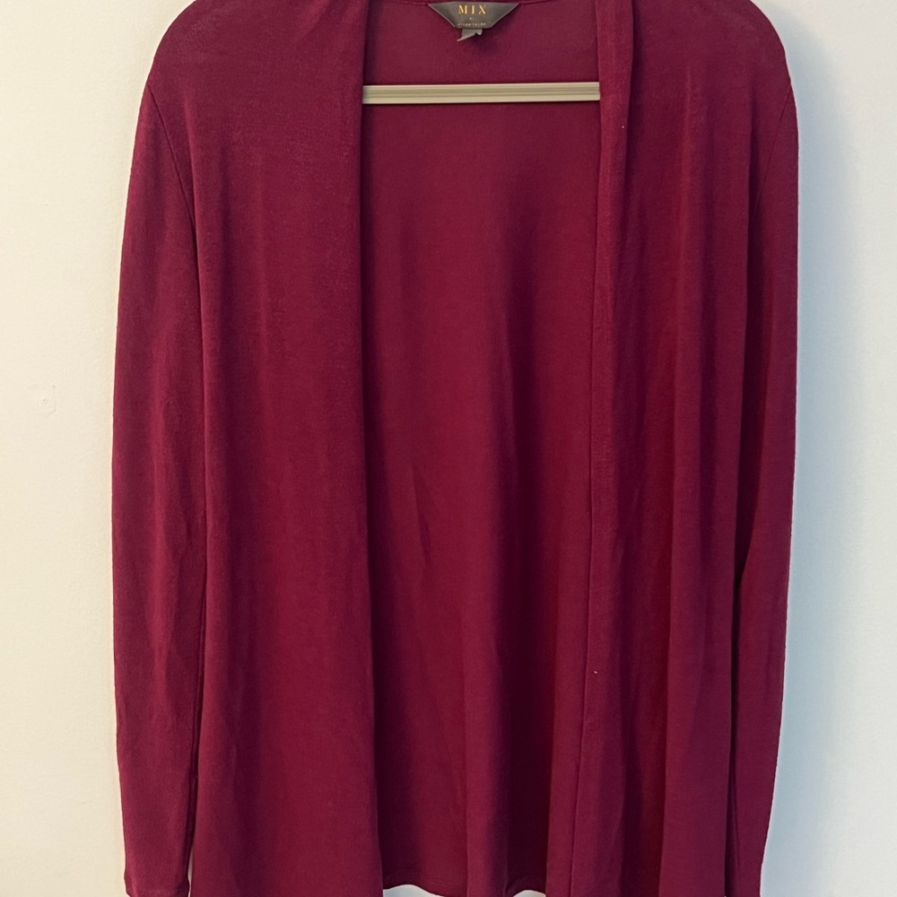 Mix It Red Cardigan Sweater Timeless Knit